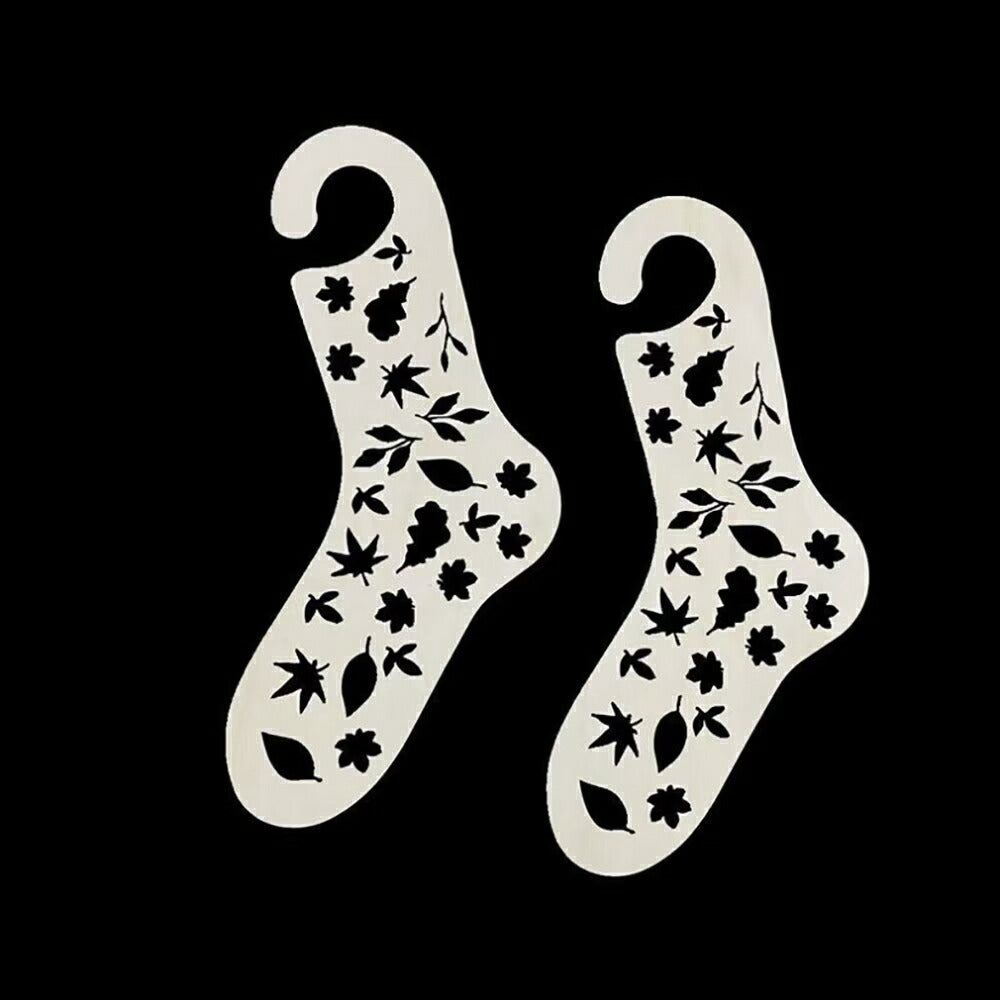 アウトドア用品 その他 | 木製リーフ柄ソックブロッカー2個セット【手作り・趣味向け】