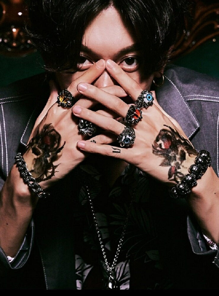 リング | ドラゴンアイリング | メンズ＆レディース用 | 赤または紫