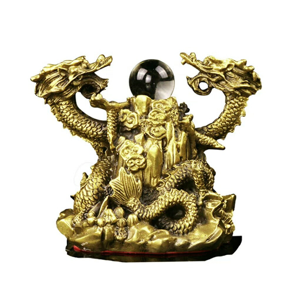 風水 インテリア | 五本爪龍の置物 風水開運 真鍮ブロンズゴールド