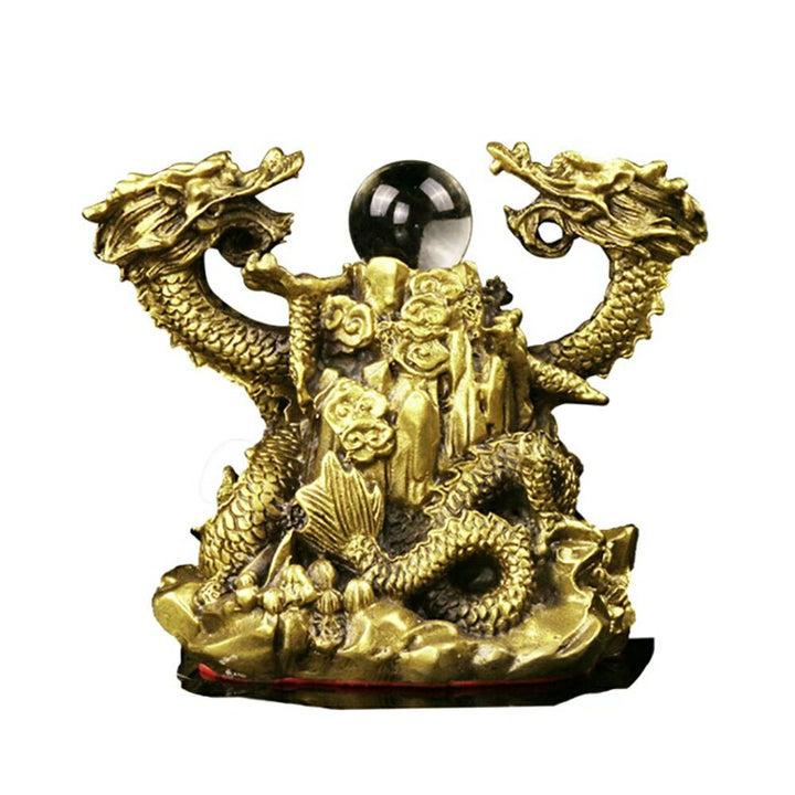 風水 インテリア | 五本爪龍の置物 風水開運 真鍮ブロンズゴールド