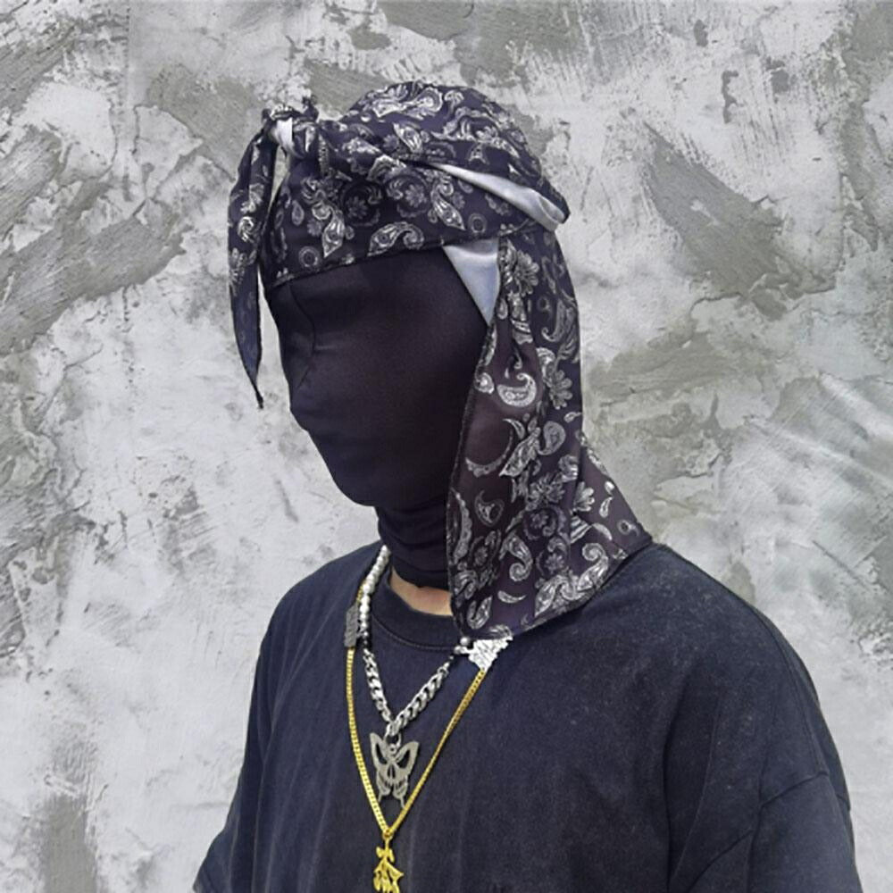 男性ファッション その他 | ペイズリー柄 メンズ キャップ - ブラック/パープル