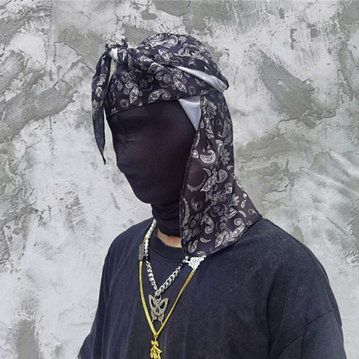 男性ファッション その他 | ペイズリー柄 メンズ キャップ - ブラック/パープル