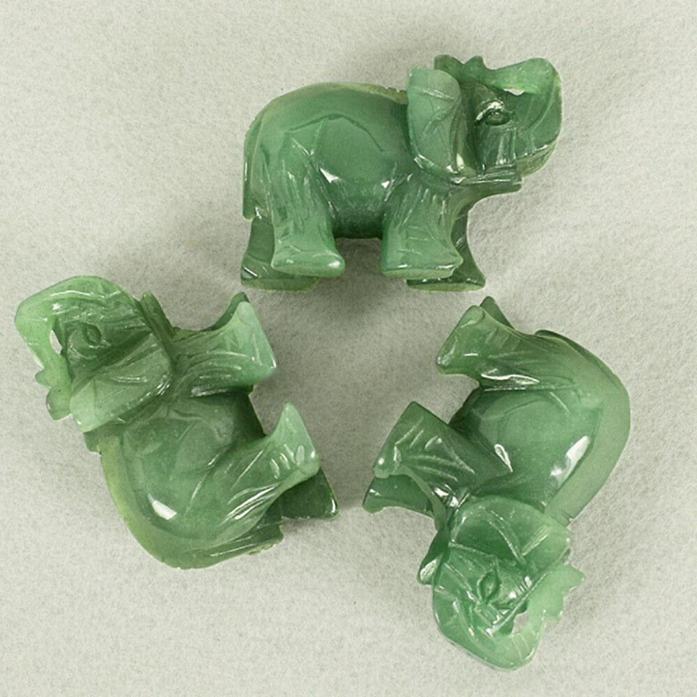 風水 インテリア | 翡翠色ガネーシャ象置物 - 開運・財運向上のお守り