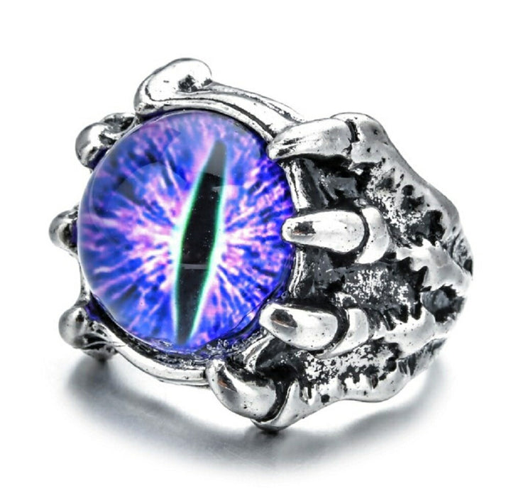 リング | ドラゴンアイリング | メンズ＆レディース用 | 赤または紫