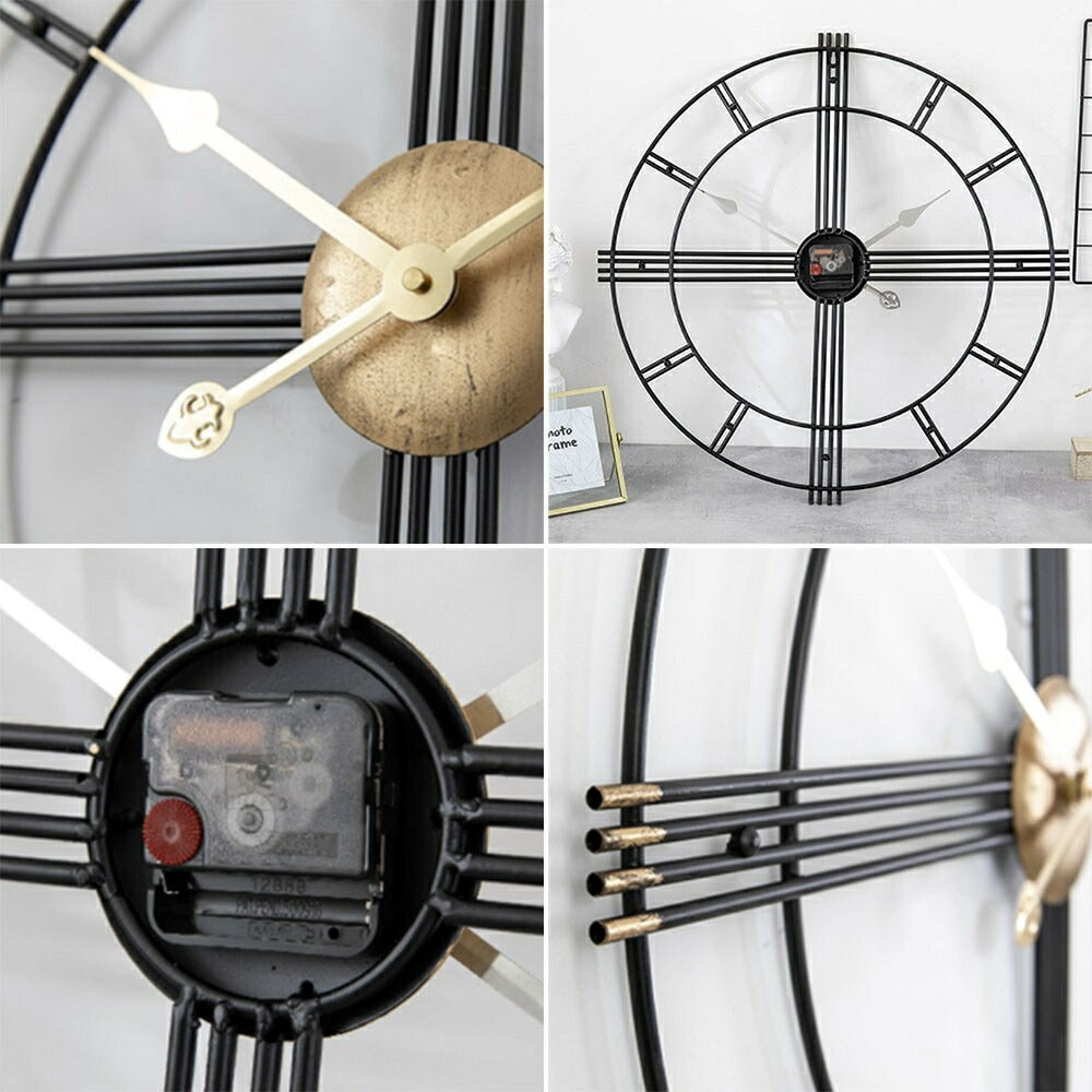 壁掛け時計 | エレガントなアイアンクロス壁掛け時計