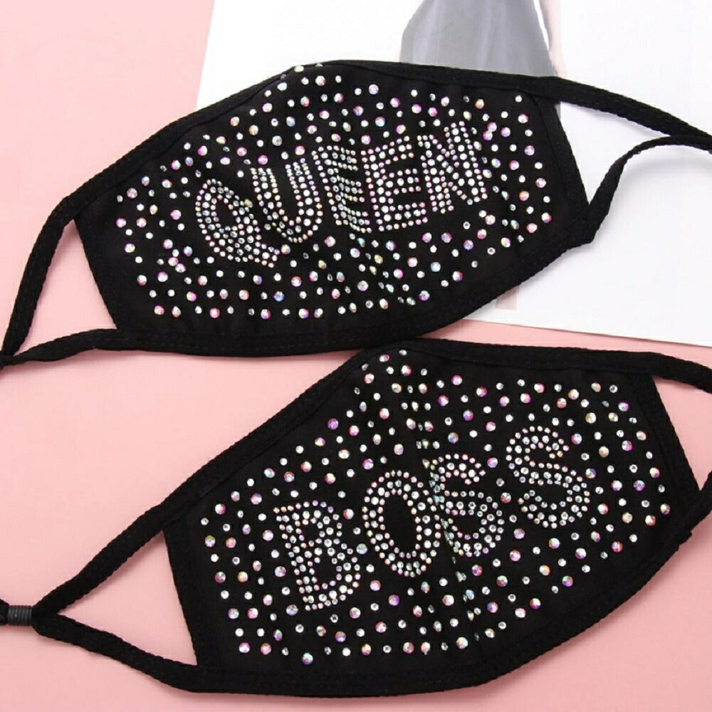 マスク | エレガントジルコニア装飾ファッションマスク（メンズ・レディース兼用）