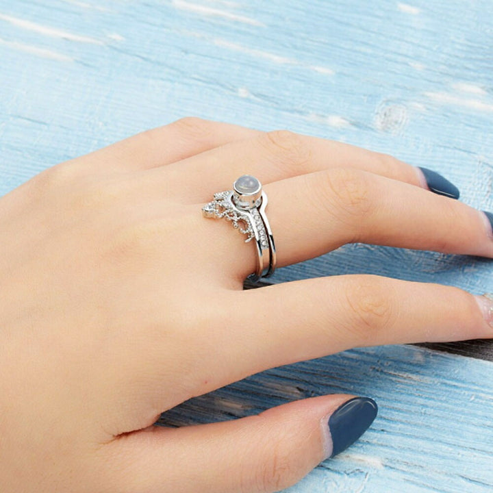 リング | シルバー王冠ジルコニアリング | メンズ・ユニセックスHIPHOPジュエリー