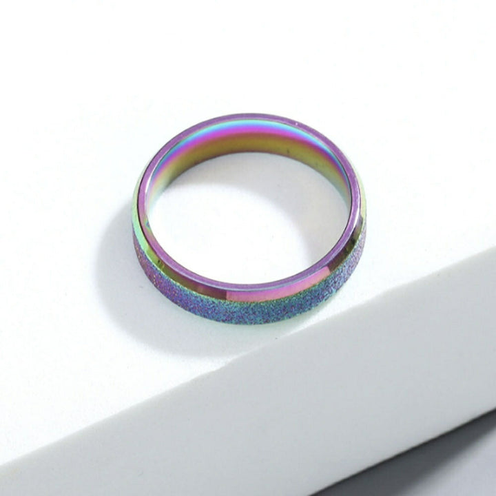 リング | レインボーカラーリング 男女兼用 HIPHOPアクセサリー