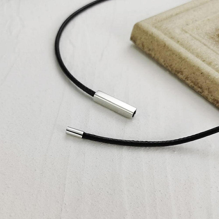 ネックレス | ブラック編み目チョーカー ユニセックス