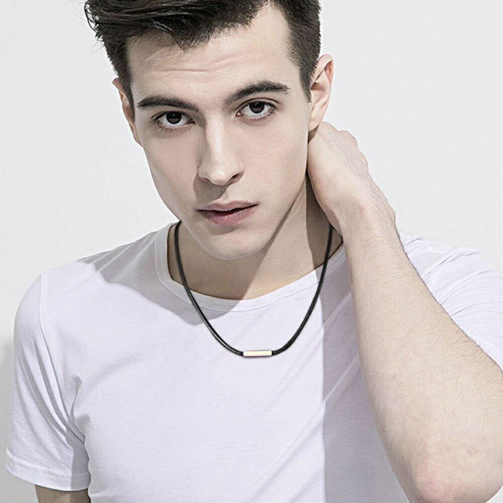 ネックレス | ブラック編み目チョーカー ユニセックス