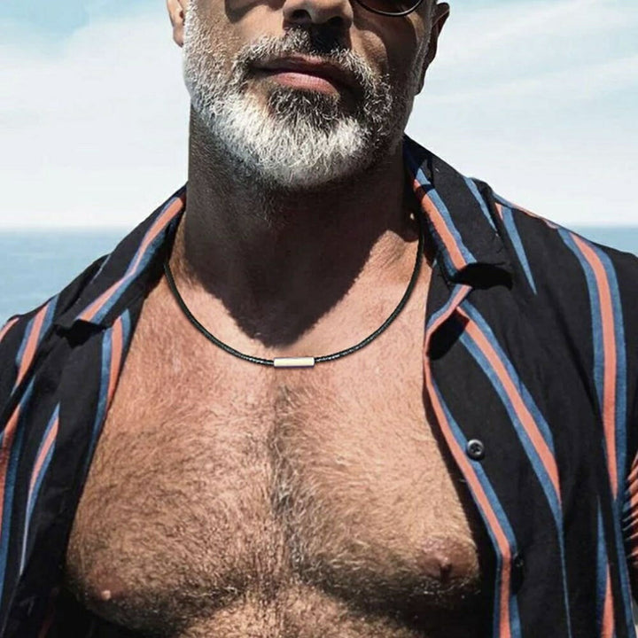 ネックレス | ブラック編み目チョーカー ユニセックス