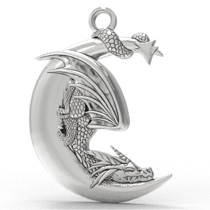 ネックレス | 三日月ドラゴンネックレス | ユニセックスアクセサリー