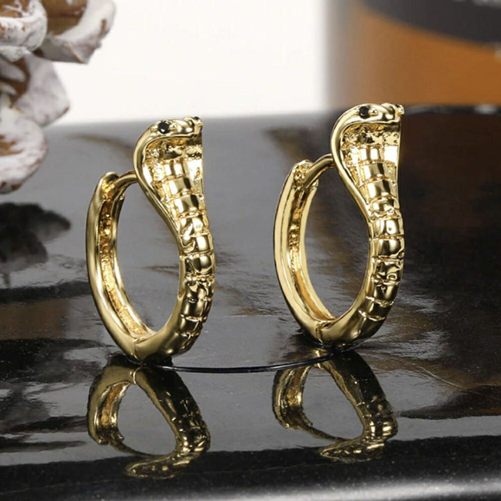 ピアス イヤーカフ | ゴールドコブラスネークピアス 両耳用【メンズ・ユニセックス】