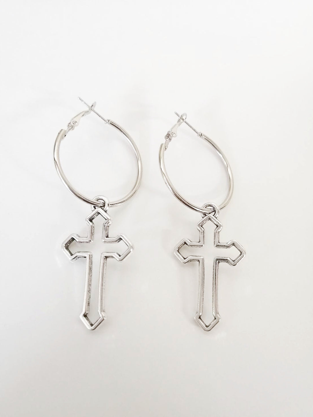 ピアス イヤーカフ | クロスチェーンピアス ２個セット ユニセックス