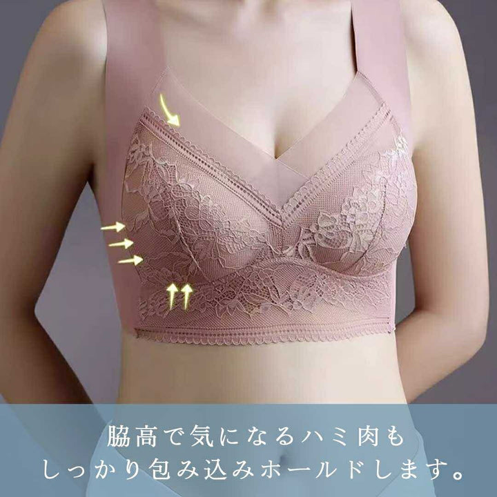 小物 その他 | ナイトブラ 軽量シームレス カップ付きレース 大きいサイズ対応