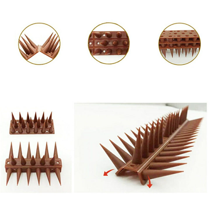 虫よけ 鳥よけ | 侵入防止スパイクシート 12セット - 害獣・鳥よけ対策用