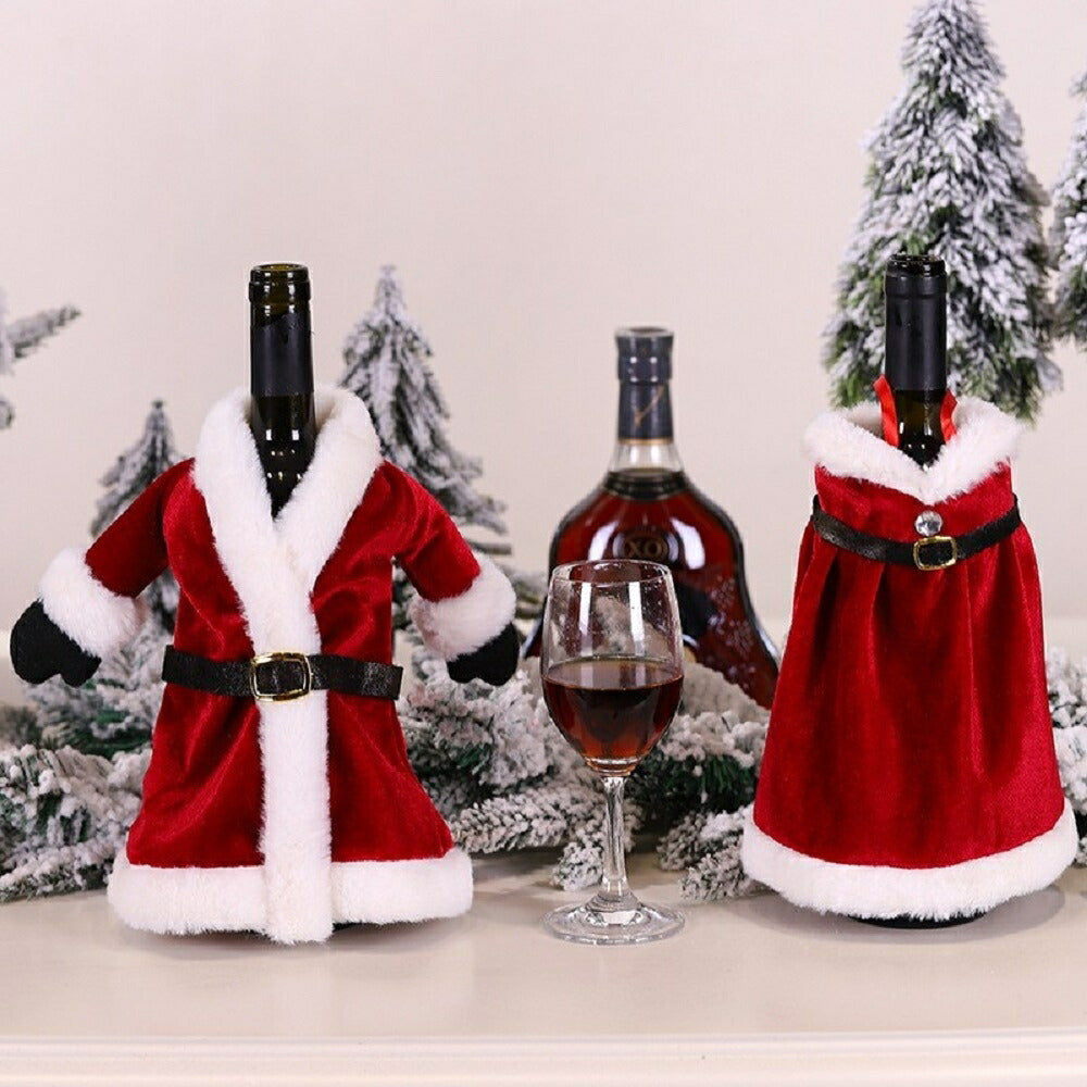 イベントグッズ | クリスマス用サンタデザインワインボトルカバー