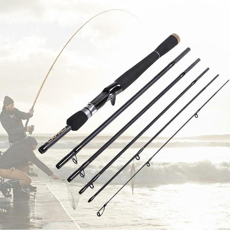 釣り 道具 | 6ピーストラベルロッド スピニング・ベイト兼用 ソフトケース付き