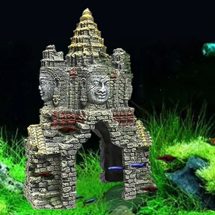 ペットグッズ | アステカ遺跡風アクアリウムオブジェ