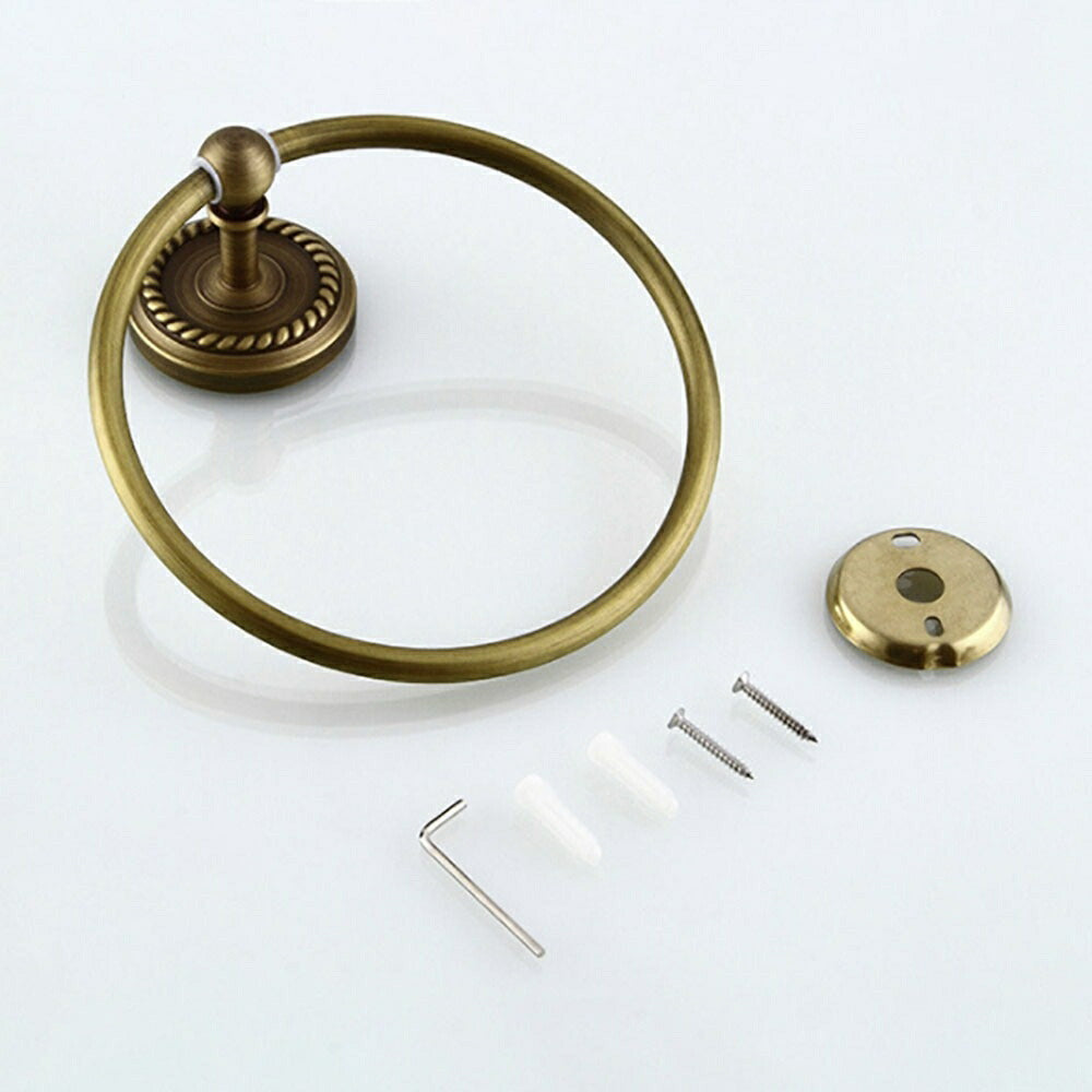 インテリアインテリア雑貨 その他 | アンティークブロンズ アイアンタオルハンガー - トイレ・バスルーム用