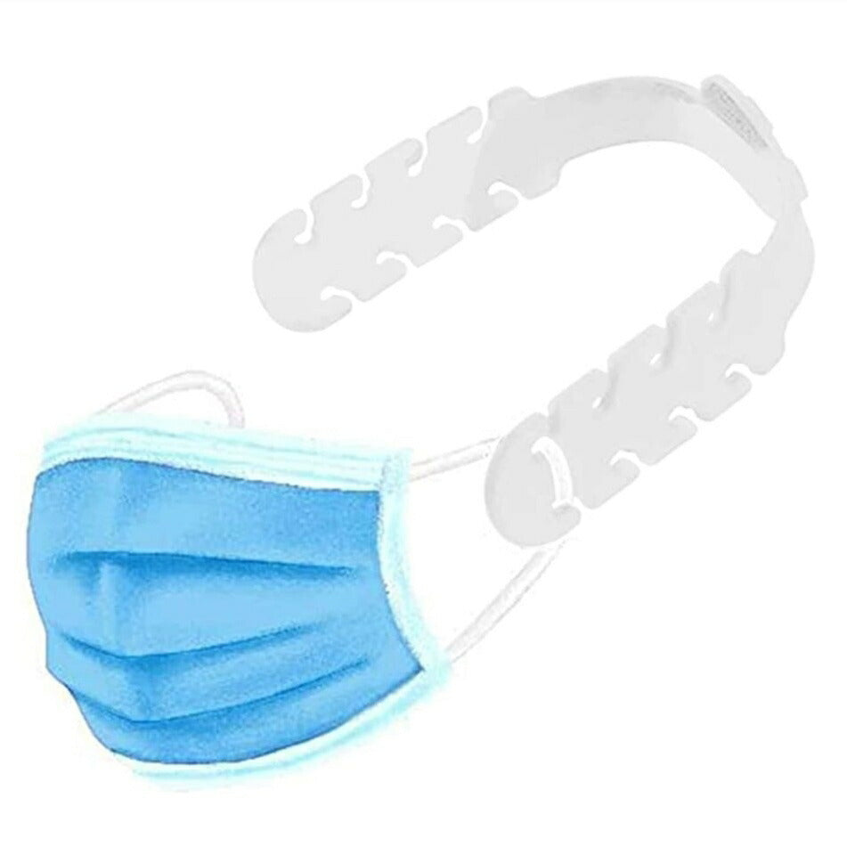 マスク | 快適シリコンマスクバンド【ホワイト/ブラック】軽量・痛くないデザイン