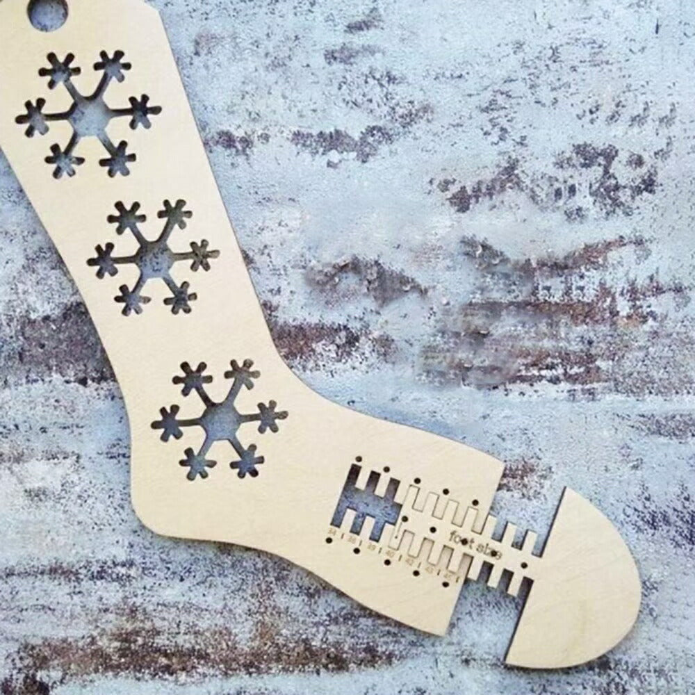 アウトドア用品 その他 | 木製調節可能ソックブロッカー 雪の結晶デザイン 手作り靴下用