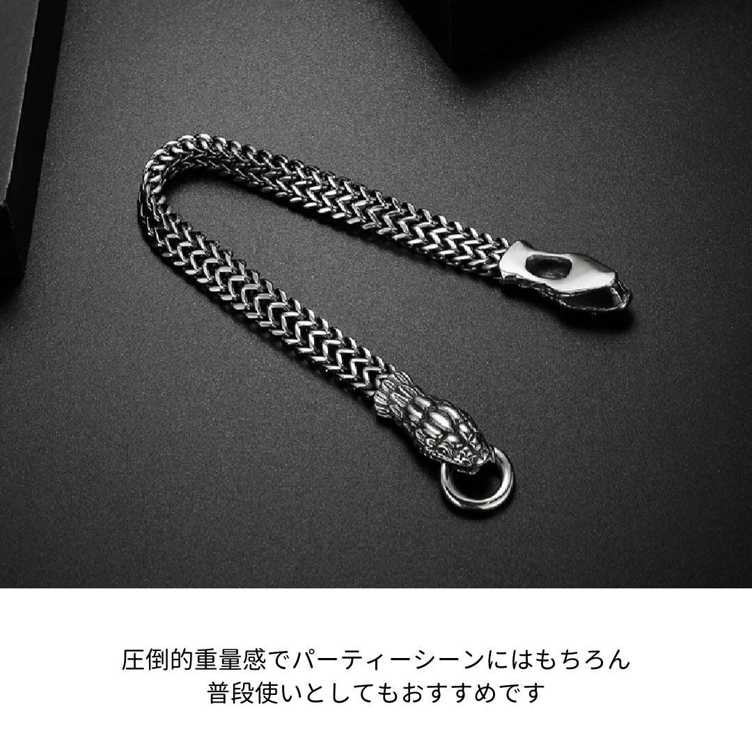 ブレスレット | 開運ダブルスネークブレスレット 男女兼用