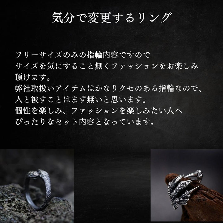 リング | 2025 新春 福袋 - メンズ＆レディース アクセサリー5点セット
