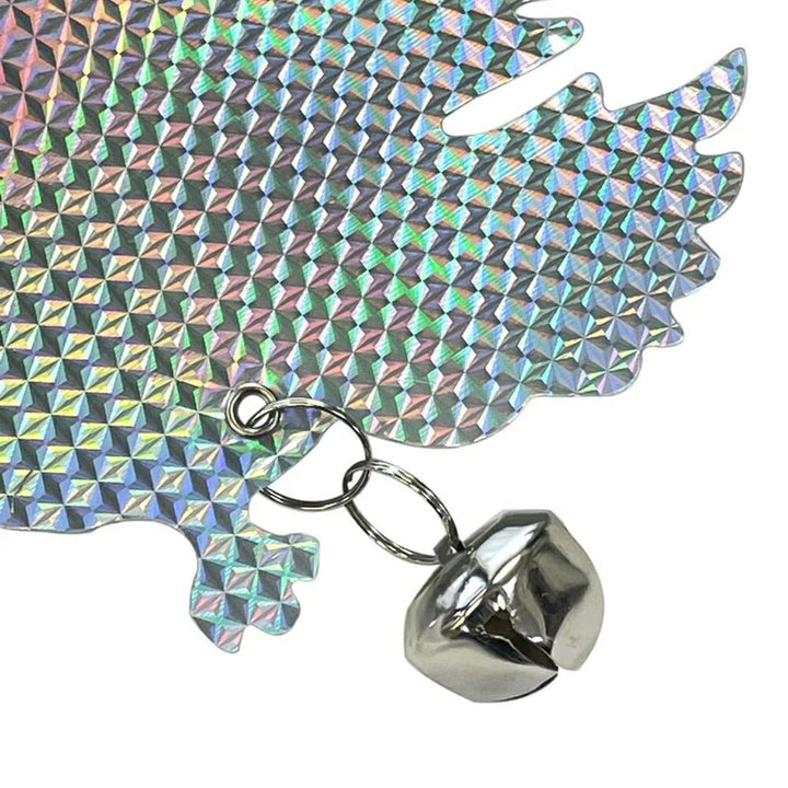 虫よけ 鳥よけ | レインボーフクロウ反射板 鳥よけ・カラス対策 吊り下げ型