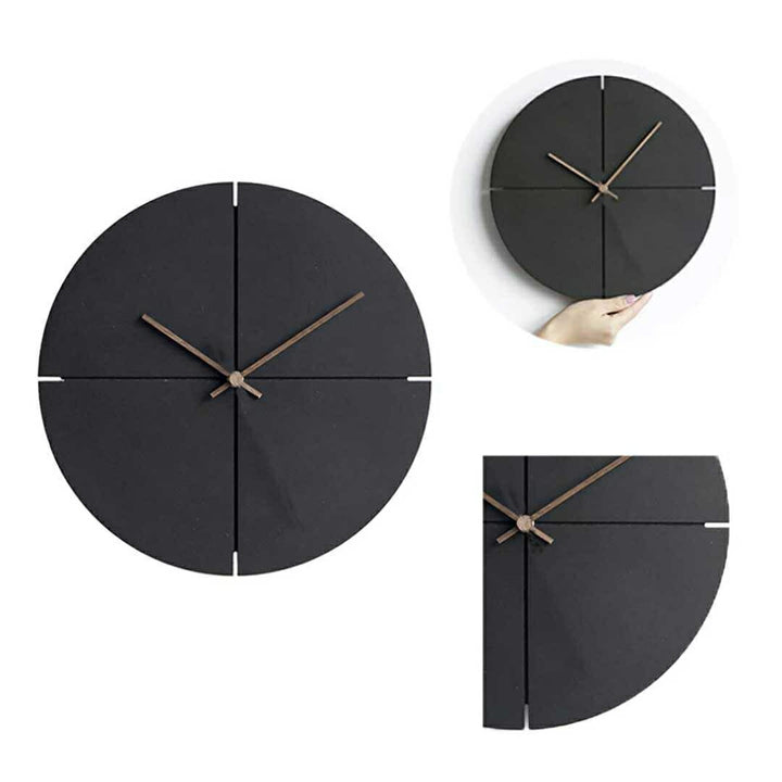 壁掛け時計 | シンプルモダン壁掛け時計 クロスデザイン ブラック