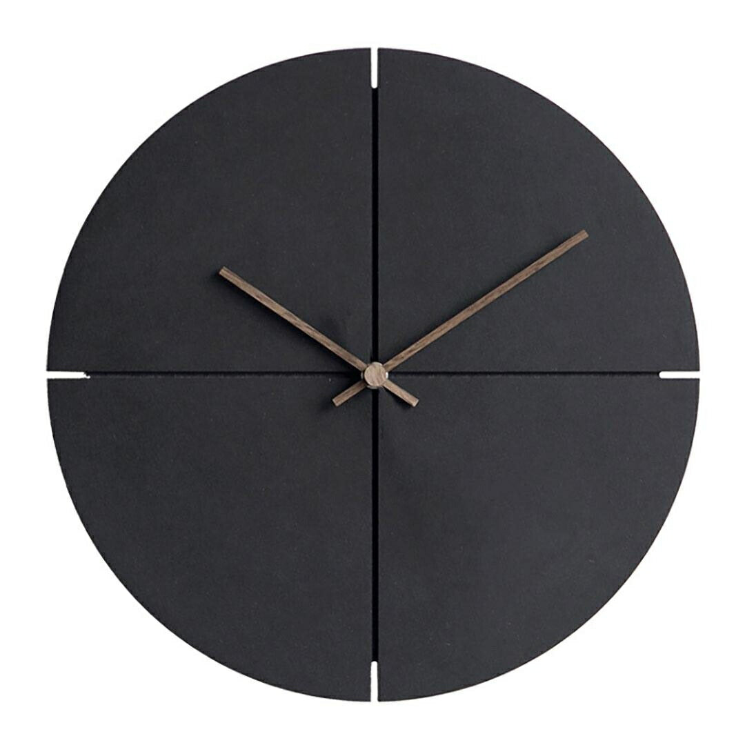 壁掛け時計 | シンプルモダン壁掛け時計 クロスデザイン ブラック