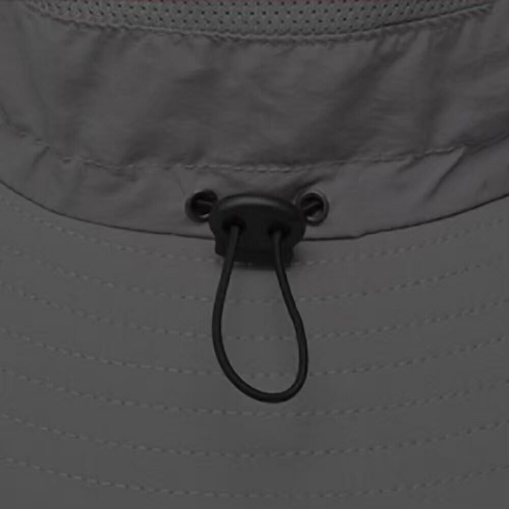 男性ファッション その他 | UVカットつば広サファリハット ユニセックス 折畳み可