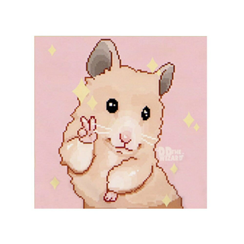 シャツ 女性 | ハムスター ピース半袖Tシャツ - 夢かわいいビッグシルエット