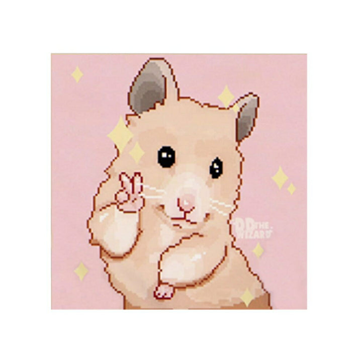 シャツ 女性 | ハムスター ピース半袖Tシャツ - 夢かわいいビッグシルエット