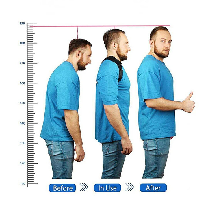 アウトドア用品 その他 | Mサイズ 姿勢矯正ベルト ブラック - 猫背・丸まった肩対策用