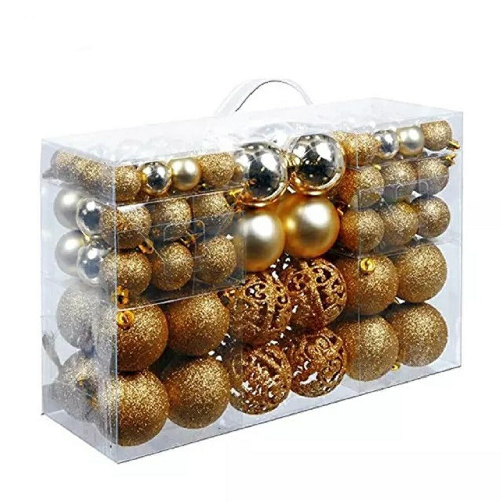 イベントグッズ | クリスマスボールオーナメントセット 100個 選べる3色（ゴールド・シルバー・レッド）