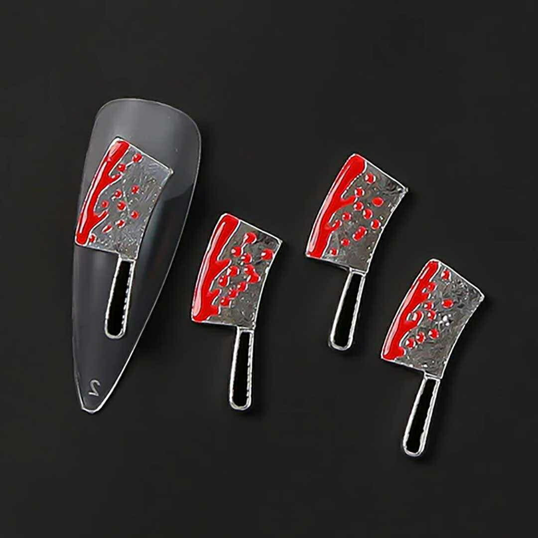 コスメティック | ハロウィン血の包丁ネイルパーツ10個セット