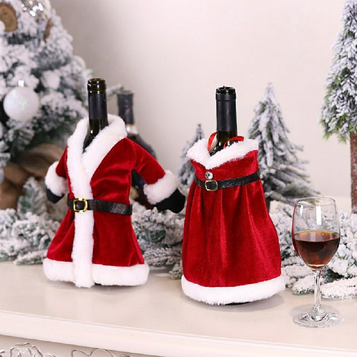 イベントグッズ | クリスマス用サンタデザインワインボトルカバー