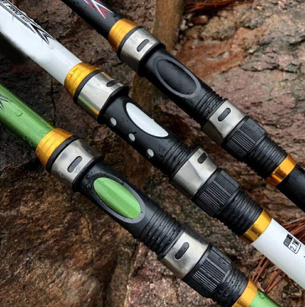 釣り 道具 | 炭素伸縮釣竿360 ホワイト コンパクト海釣りセット