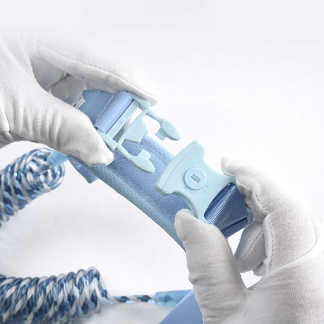 赤ちゃん用品 | ブルー子供用安全リストバンド - 迷子防止・伸縮式