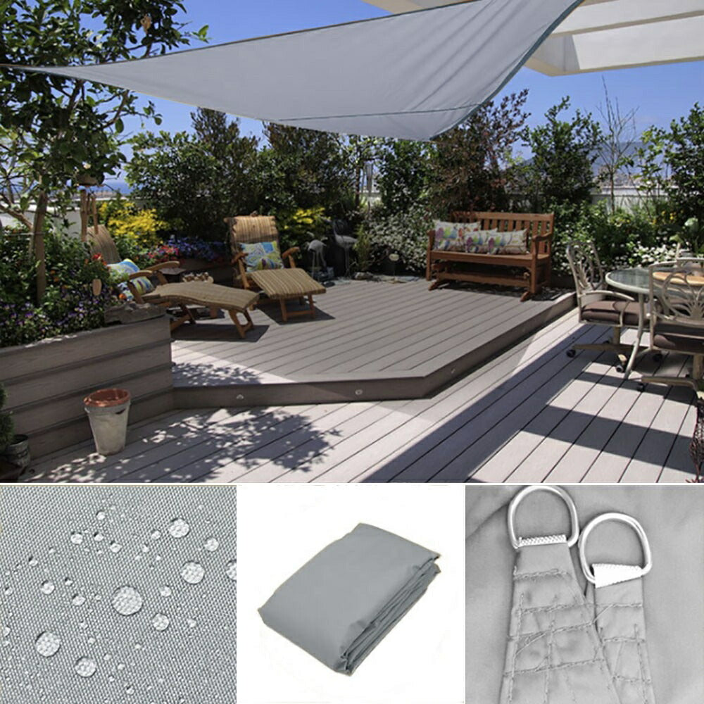 アウトドア用品 その他 | グレー三角形サンシェード - UVカットアウトドア用