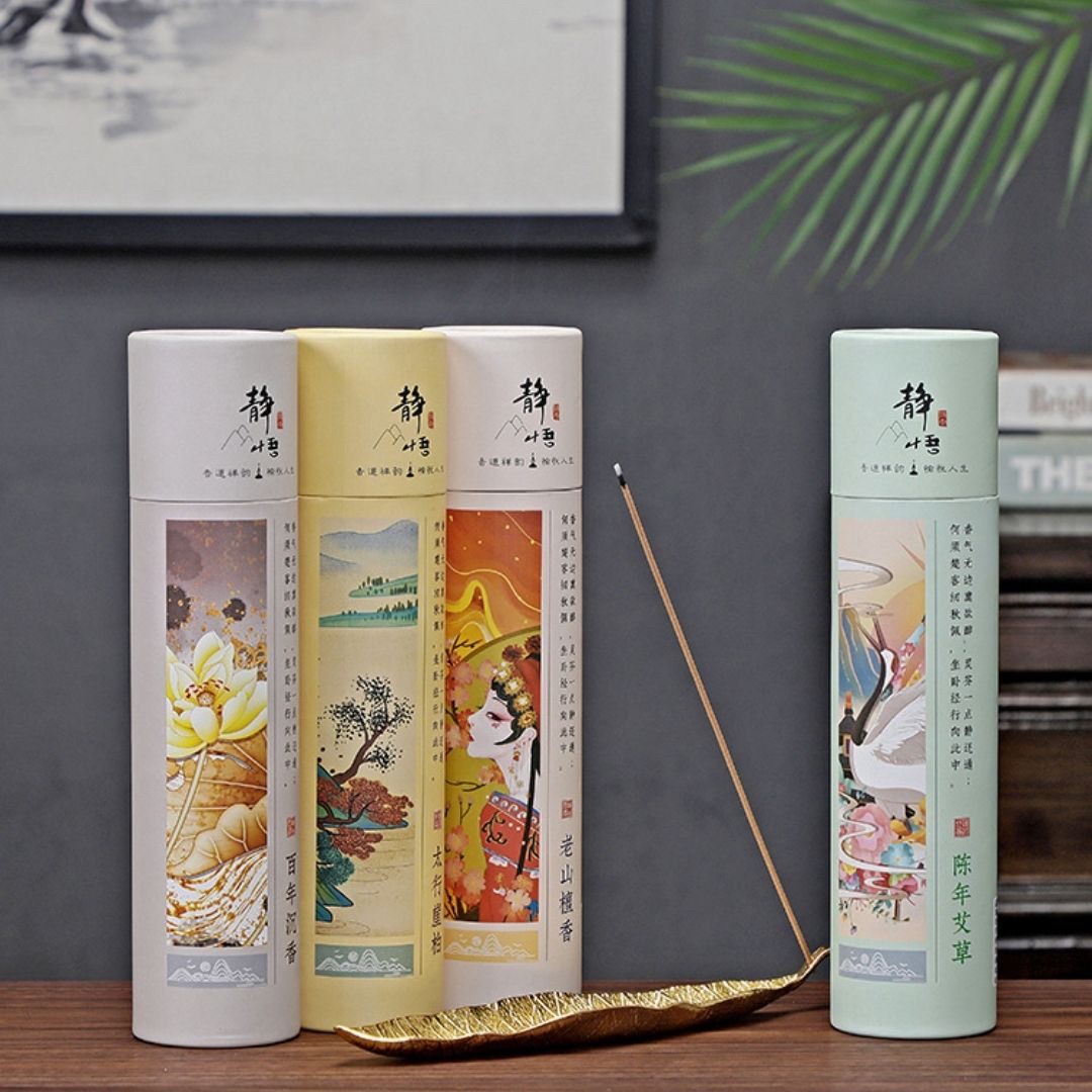 お香 | サンダルウッド・よもぎ・沈香 天然お香セット - リラックス＆癒しの香り