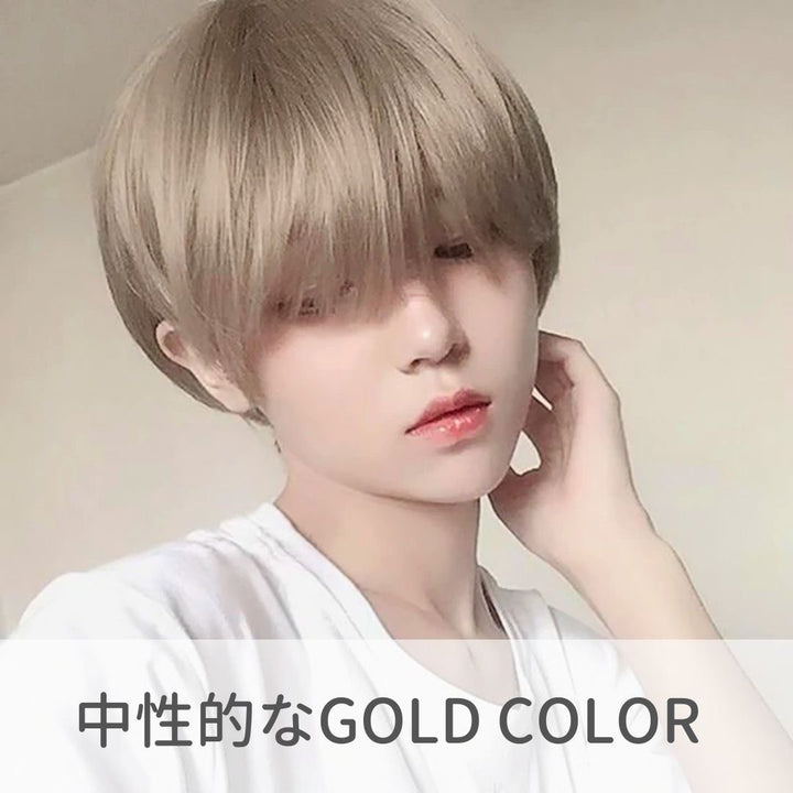 コスプレ小物 | 自然で軽量なナチュラルウィッグ：選べる3カラー、調整可能