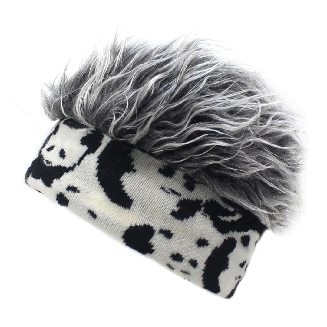 男性ファッション その他 | メンズ フレアバイザー ウィッグ | ゼブラorパンダ柄