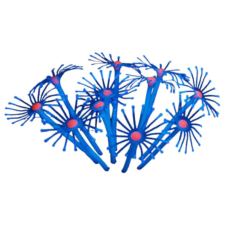 ペットグッズ | シリコン製人工イソギンチャク 水槽用インテリア 6カラー選択可能