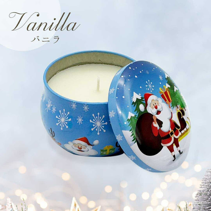 インテリア雑貨 その他 | クリスマス アロマキャンドルセット - ソイワックス缶入り4個