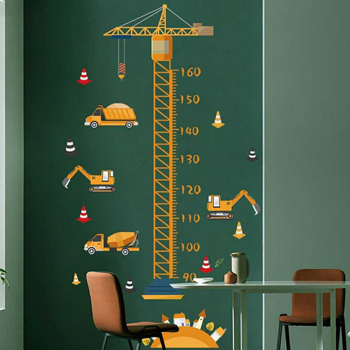 インテリアインテリア雑貨 その他 | 工事現場デザイン身長計ウォールステッカー（90〜160cm対応・剥がせるタイプ）