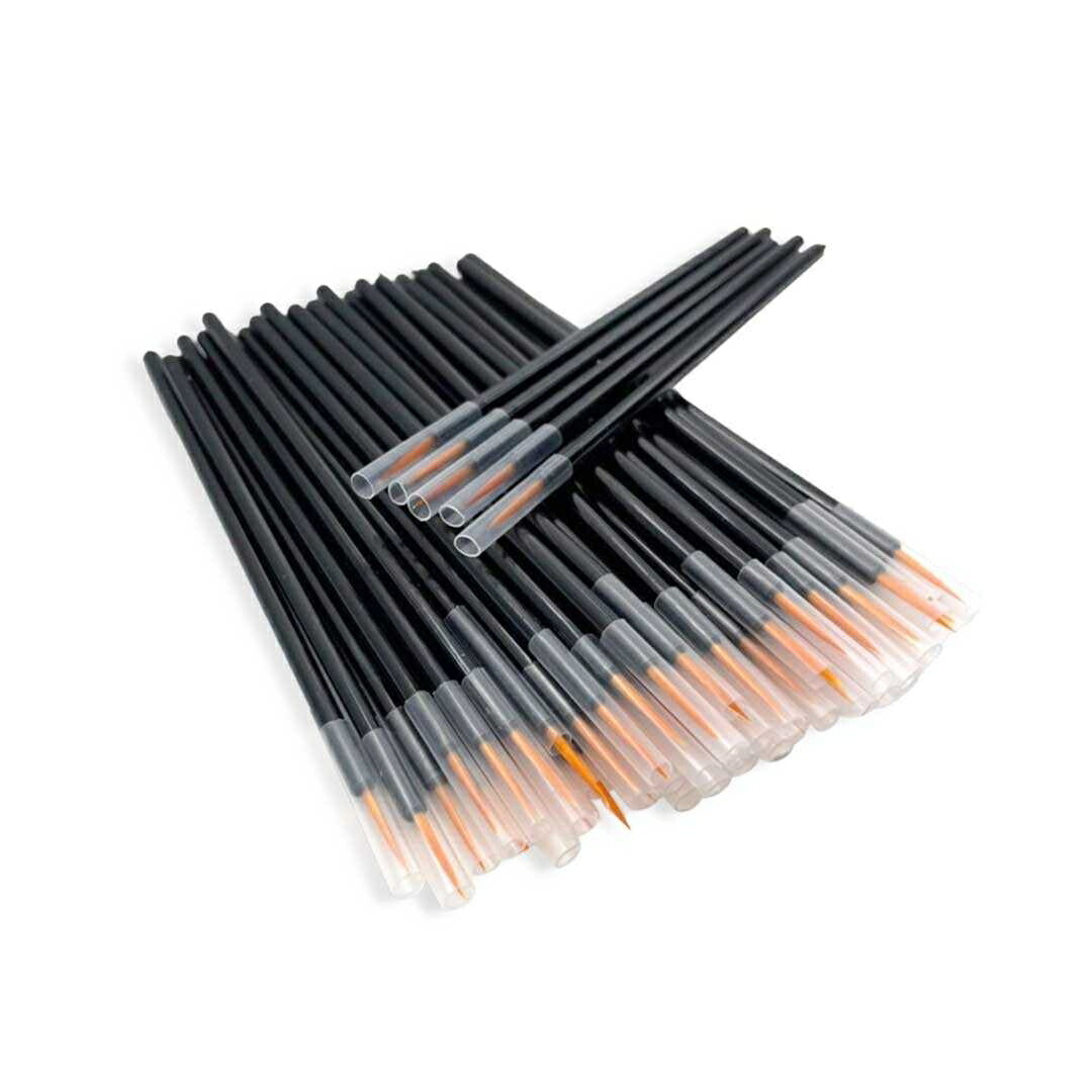 コスメティック | 極細先端アイライナーブラシ 300本セット 業務用ディスポーザブル