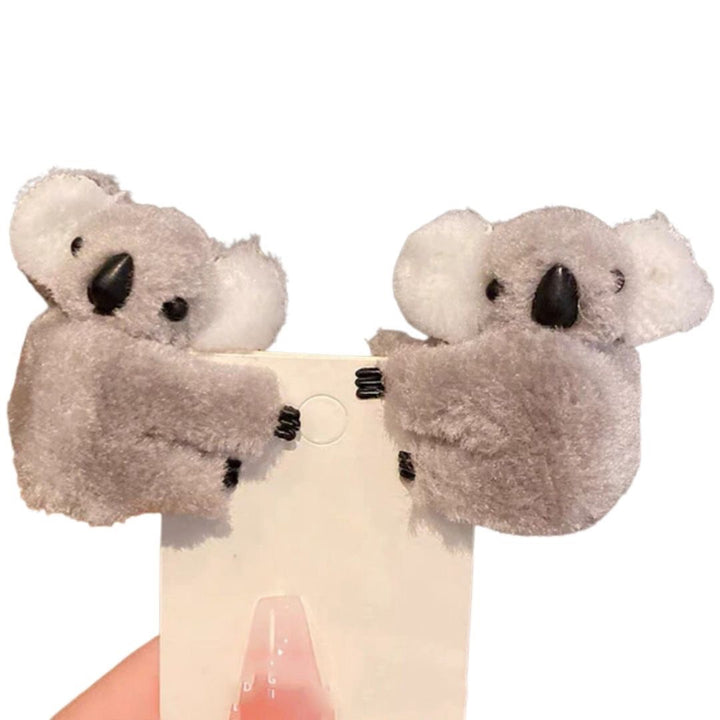 ヘアアクセサリー | コアラ抱きつきヘアクリップ | ナチュラルブラウンorグレー