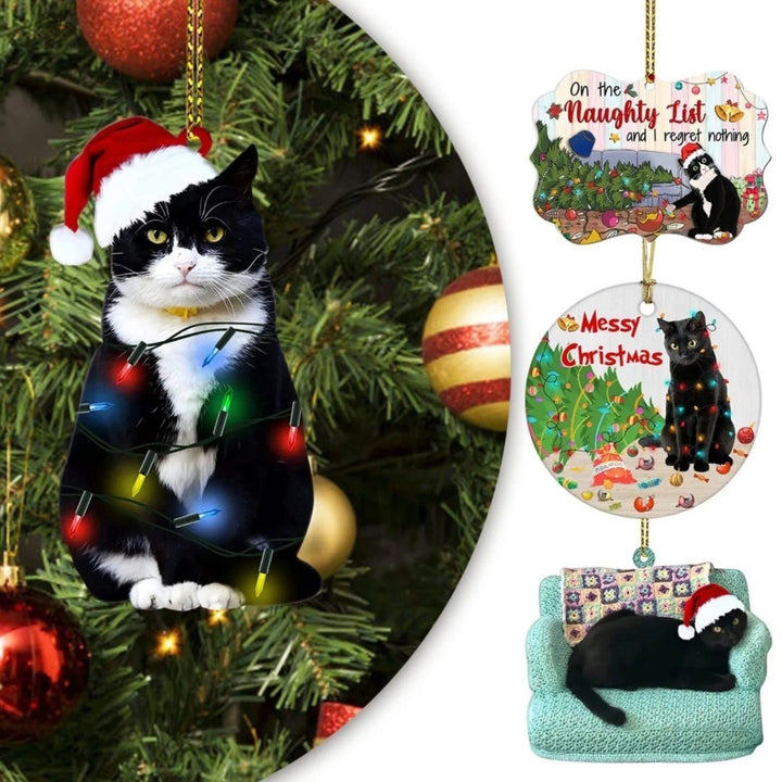 イベントグッズ | 猫とクリスマスツリーのアクリルオーナメント3種セット
